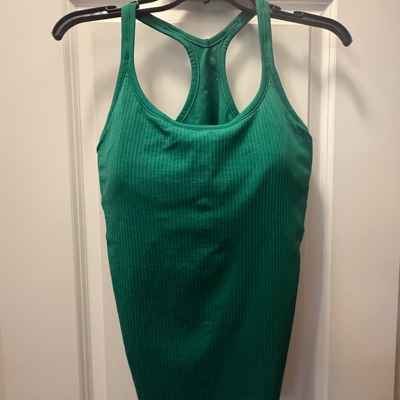Women’s Lululemon Ebb To Street Green Tank Top Size 12 - Picture 3 of 7